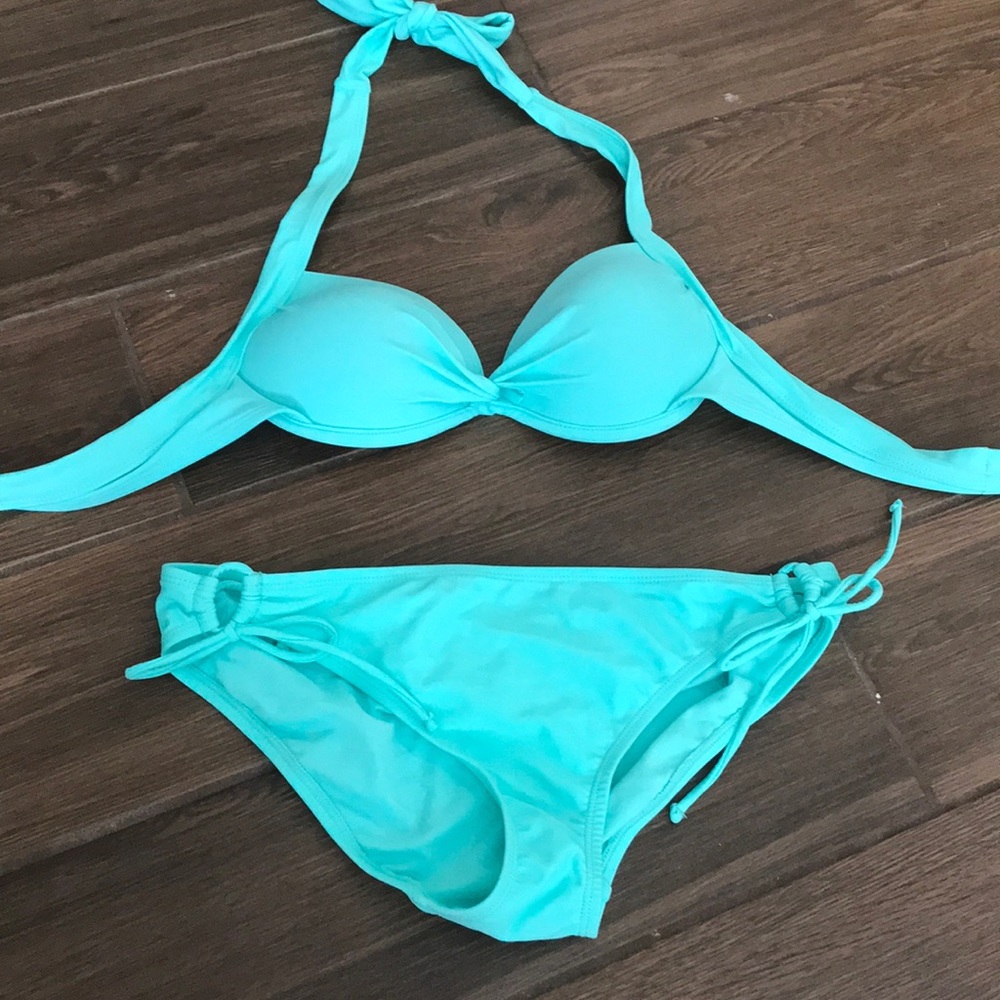 Turquoise bikini set